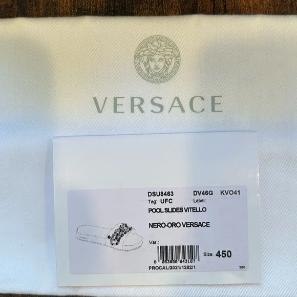 Versace Chain Link Slides - Picture 13 of 15